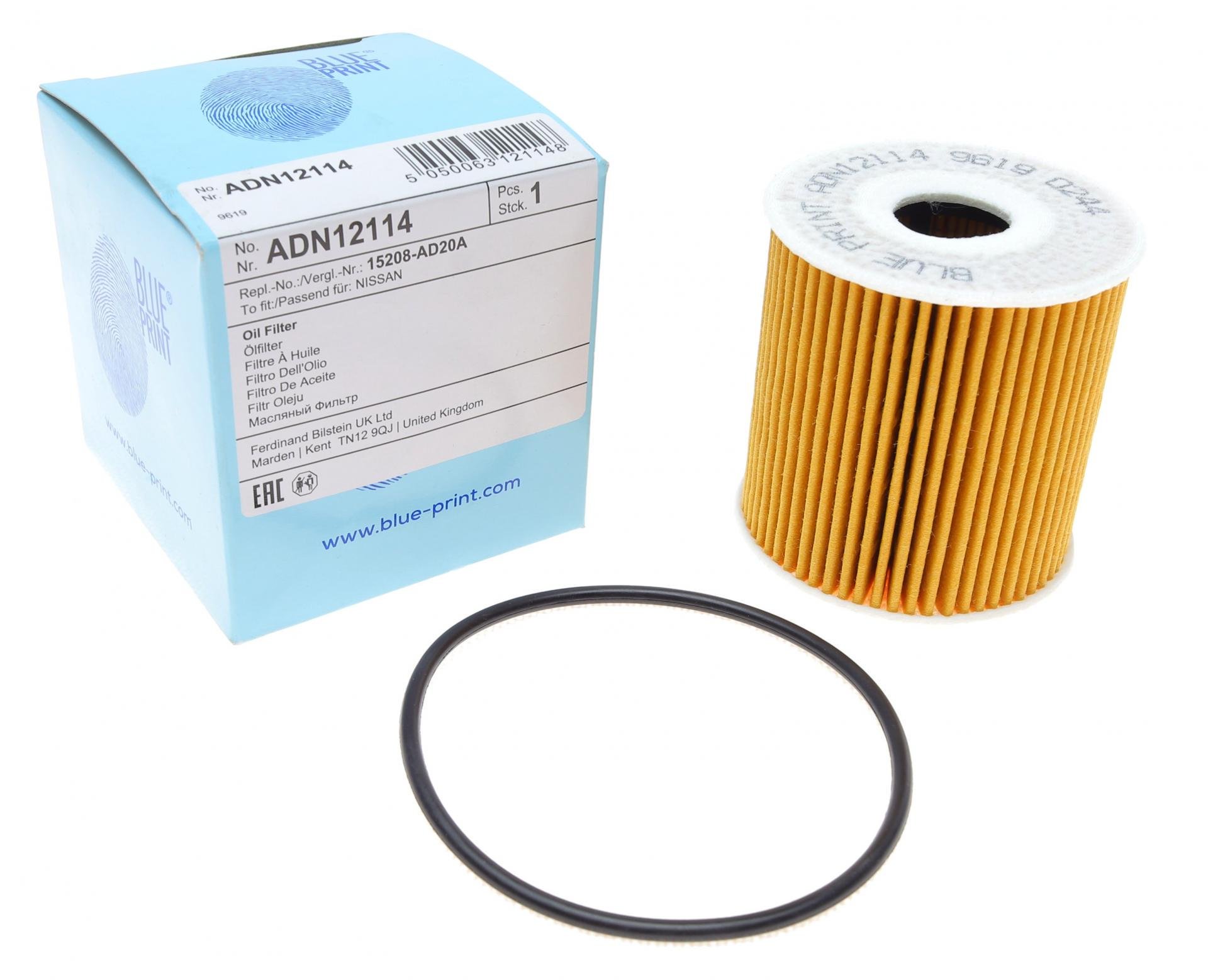 Фильтр масляный BLUE PRINT для Nissan Primera/Almera 2,2 Di 00- (ADN12114)