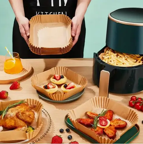 Набір квадратних форм пергаментних для аерогрилю і мультипечі 50 шт. 16/20 см (SAM-11120) - фото 3 Набір квадратних форм пергаментних для аерогрилю і мультипечі 50 шт. 16/20 см (SAM-11120) - фото 3