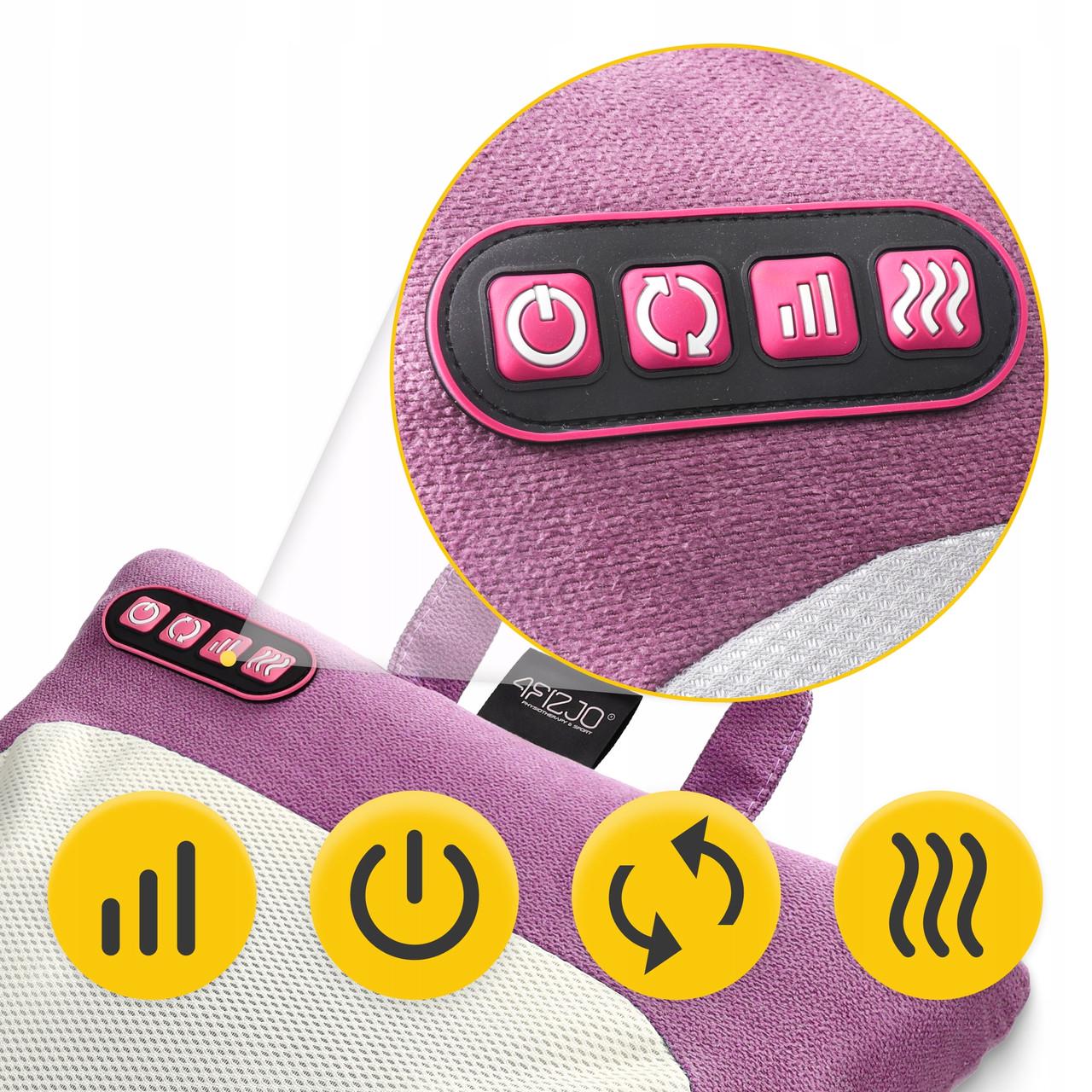 Подушка-массажер 4fizjo Shiatsu Lite Violet (P-5905973404129) - фото 4 Подушка-массажер 4fizjo Shiatsu Lite Violet (P-5905973404129) - фото 4