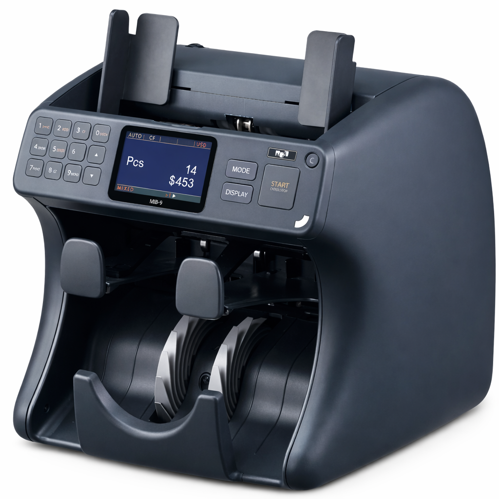 Счетчик банкнот Hyundai с интеллектуальной детекцией валют и аутентификацией MIB SB-9 AXIOM
