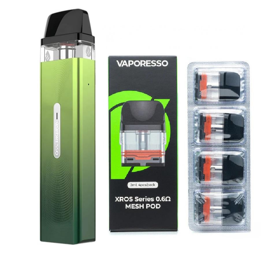 Електронна сигарета багаторазова Vaporesso XROS Mini Kit та 4 додаткових картриджа Vitality (91557282)