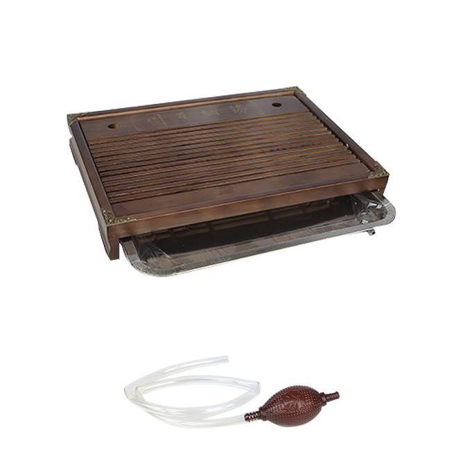 Чабань-столик для чайной церемонии прямоугольная Lesko XYY013 бамбуковый с поддоном 38х28х6 см (24366509) - фото 4 Чабань-столик для чайной церемонии прямоугольная Lesko XYY013 бамбуковый с поддоном 38х28х6 см (24366509) - фото 4