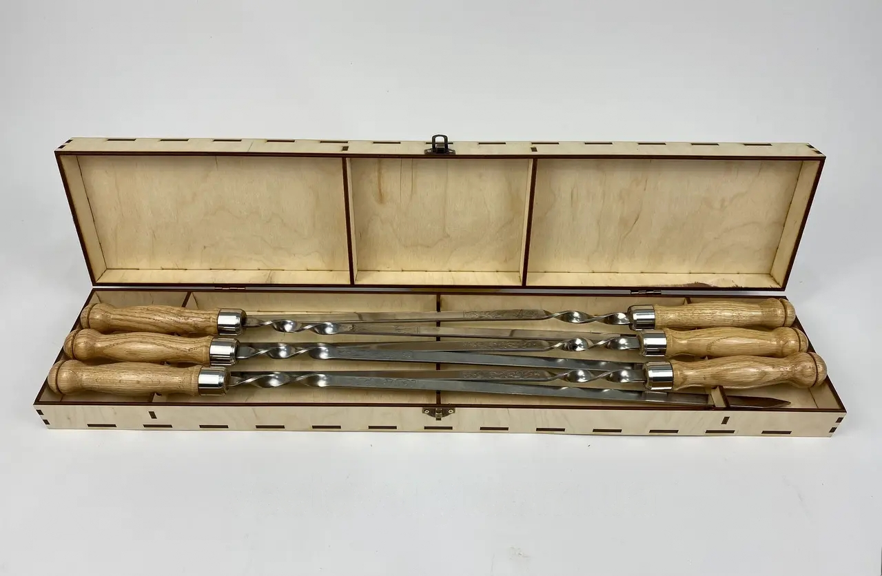 Набор шампуров Вуд в кейсе 6 шт. (10462866)