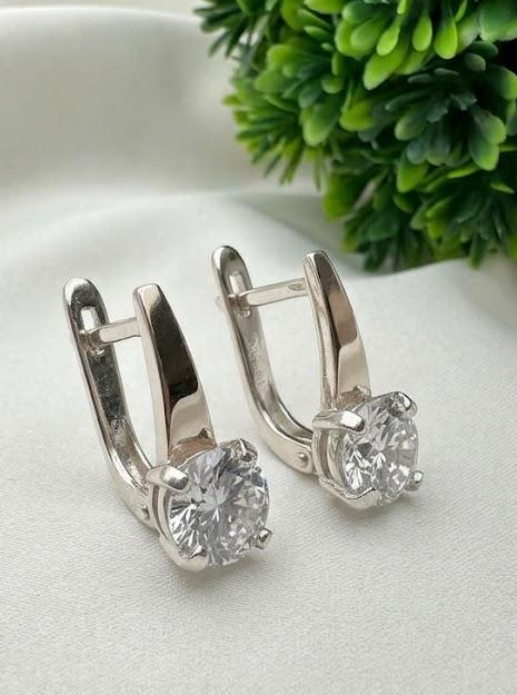Серьги Нежность серебро 925 с напайками золота 375 и цирконом Белый (2976433593) Серьги Нежность серебро 925 с напайками золота 375 и цирконом Белый (2976433593)