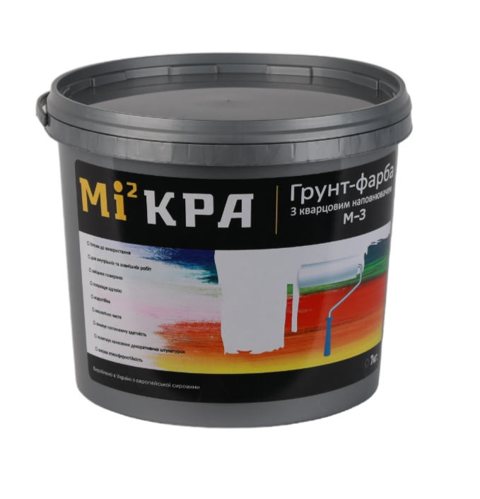 Грунт-фарба MI2KRA М-3 з кварцовим наповнювачем 3 кг (10700459)