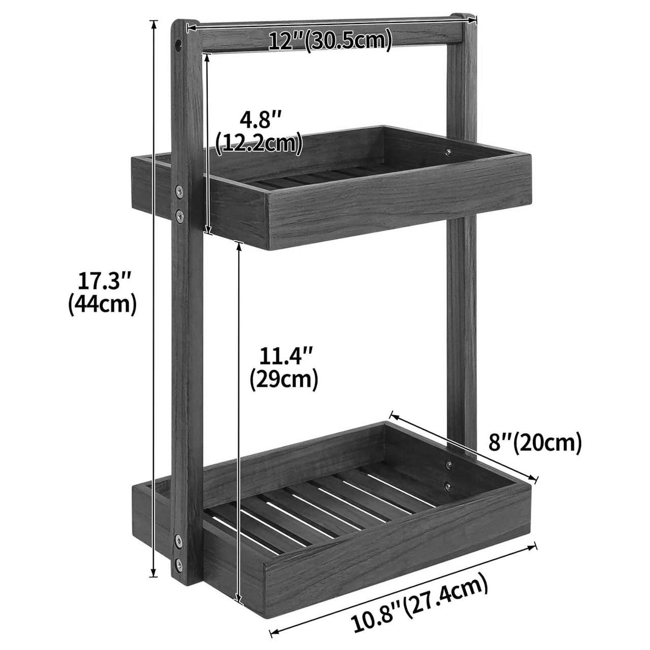Полка для ванной настольная из дерева Бонитон 2 Капучино (ВНО-204309) - фото 2 Полка для ванной настольная из дерева Бонитон 2 Капучино (ВНО-204309) - фото 2