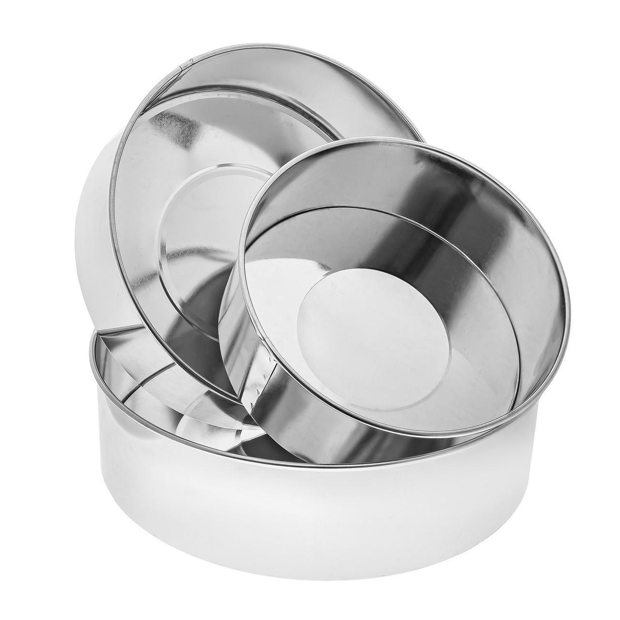 Набор круглых форм 18,5/23/26 см со съемным дном для сборки тортов и выпечки (1848000340) - фото 9 Набор круглых форм 18,5/23/26 см со съемным дном для сборки тортов и выпечки (1848000340) - фото 9