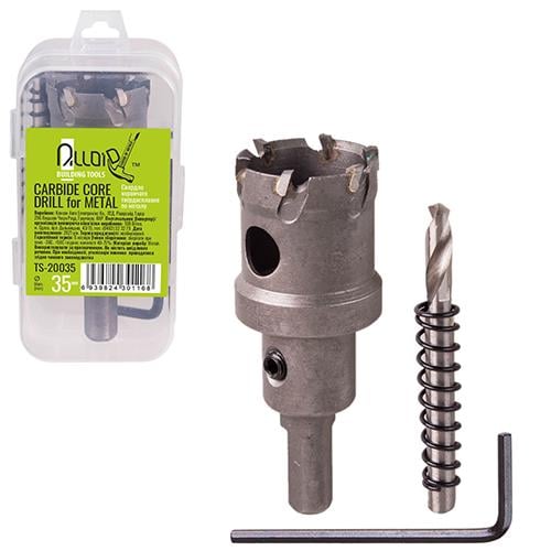 Сверло корончатое твердосплавное Alloid по металлу 35 мм (TS-20035) - фото 6 Сверло корончатое твердосплавное Alloid по металлу 35 мм (TS-20035) - фото 6