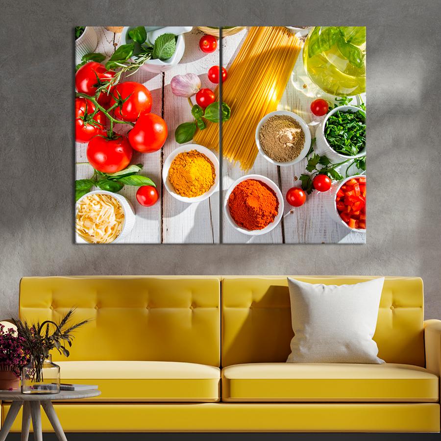 Настенний декор Продукты для вегетарианской пасты 165x122 см (A513-2)