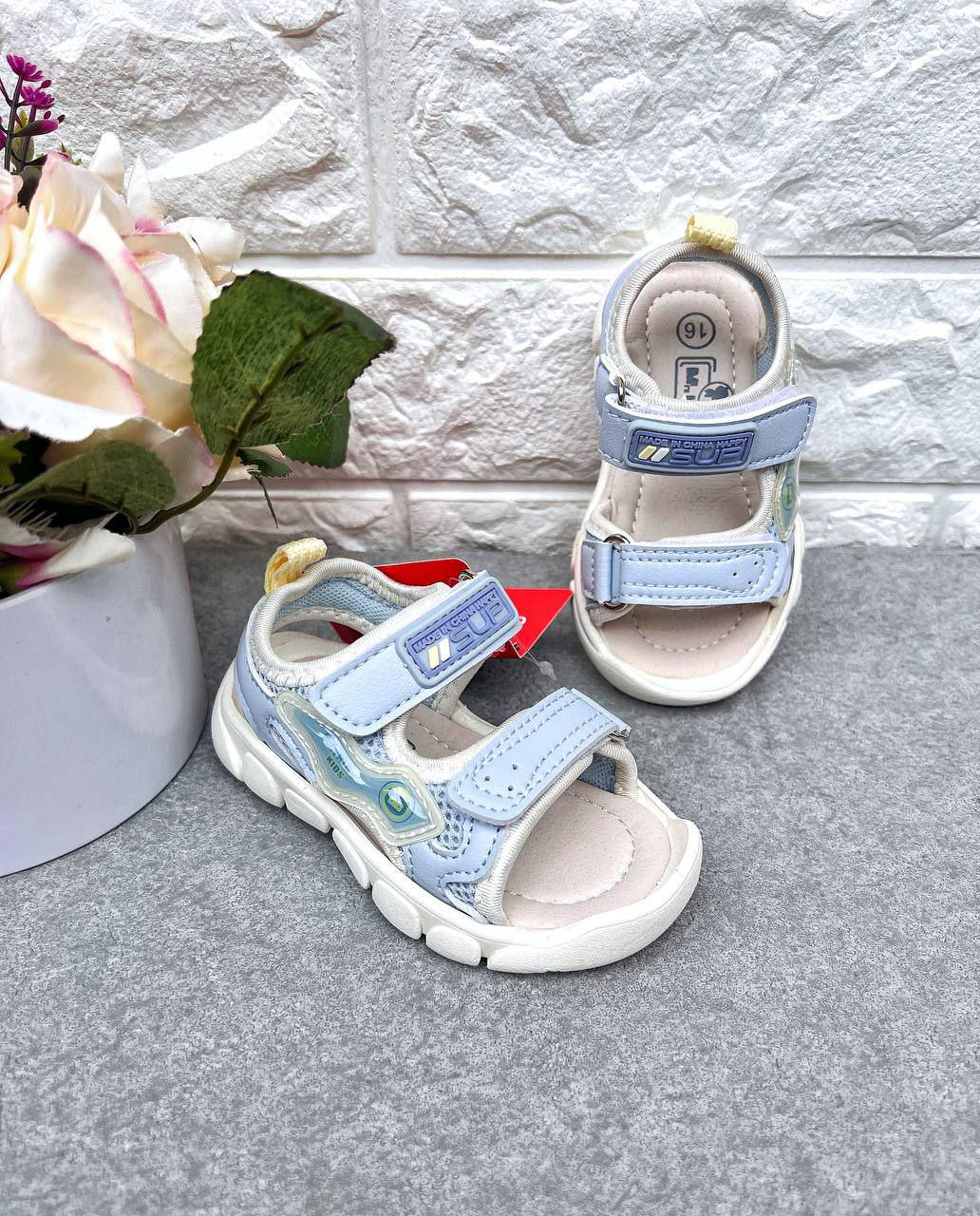 Босоножки для мальчика Apawwa 1485 р. 19 14,2 см Голубой