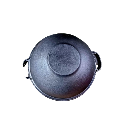 Казан узбецький Майстерня V12CP чавунний з кришкою-сковородою 12 л (2495817769) - фото 2 Казан узбецький Майстерня V12CP чавунний з кришкою-сковородою 12 л (2495817769) - фото 2