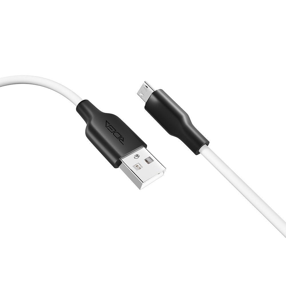 Кабель Ridea RC-M114 Soft Silico USB to Micro USB Білий (209-00162) - фото 3