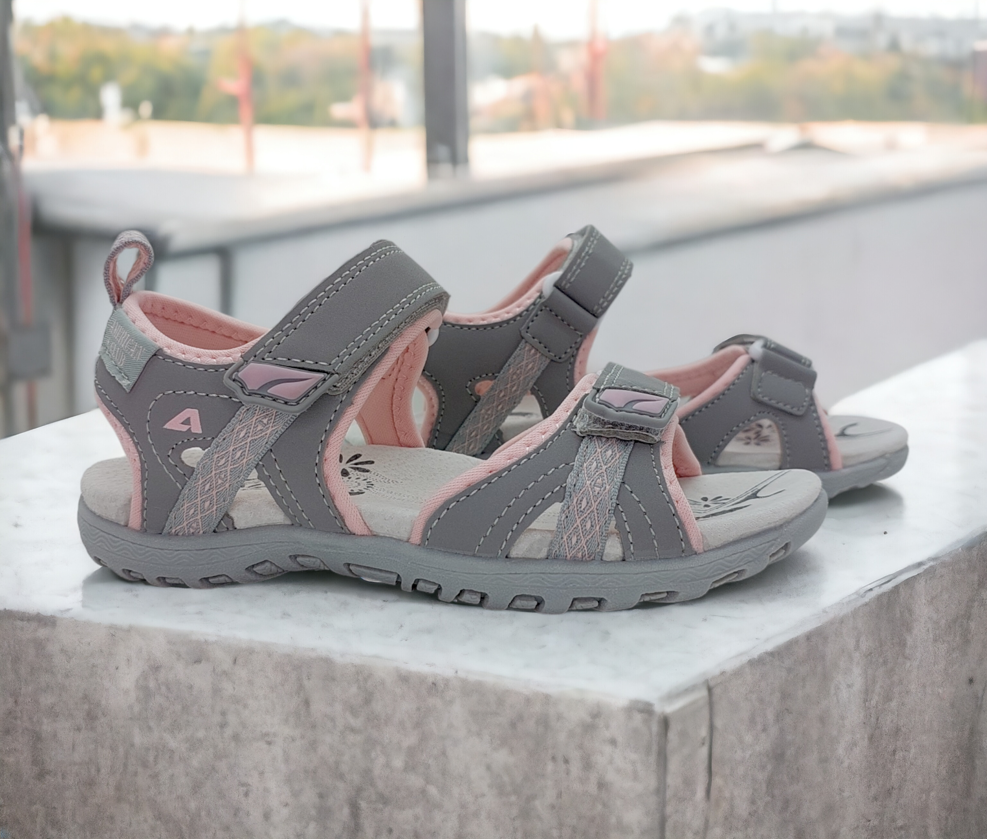 Босоніжки American Club 131/24GP р. 33 Сірий/Рожевий (17510896)