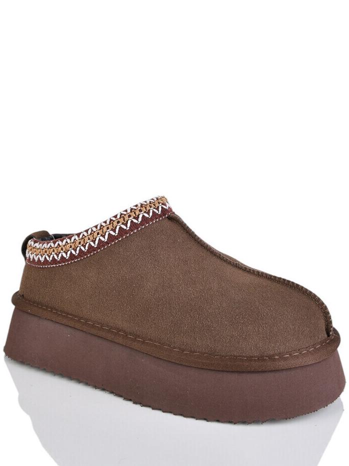 Замшевые угги на овчине ITTS AN1702-24 р. 41 Коричневый