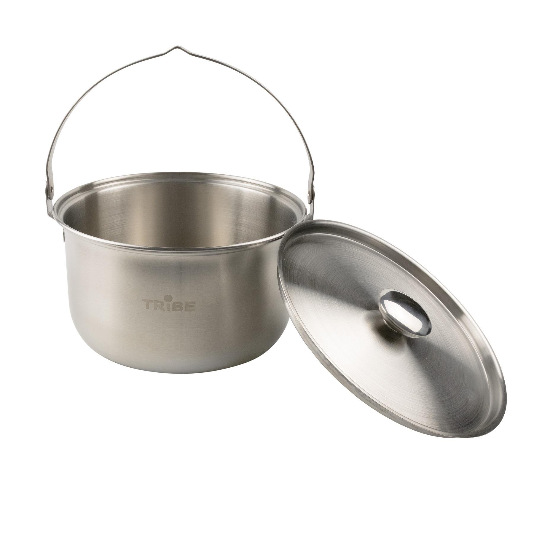 Казанок туристичний Tribe Family Pot з нержавіючої сталі 3,5 л (T-FH-0005-metal) - фото 4 Казанок туристичний Tribe Family Pot з нержавіючої сталі 3,5 л (T-FH-0005-metal) - фото 4