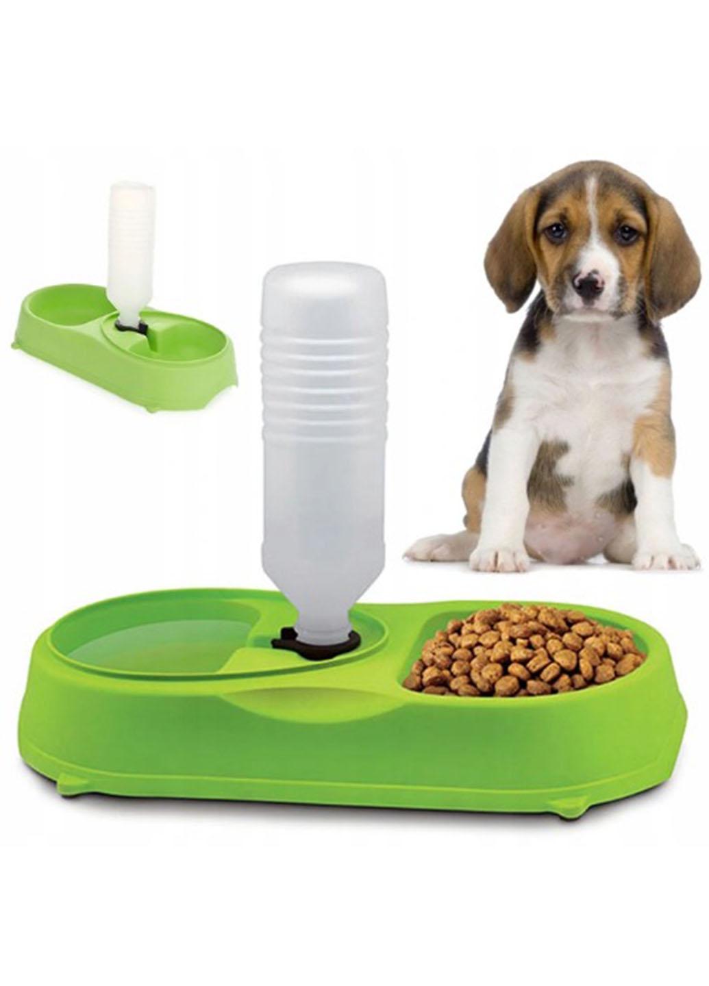 Миска для домашних животных Pet feeder с поилкой пластиковая (801273) - фото 2