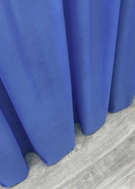 Тюль органза Листья 2,8 м Синий (005т) - фото 2 Тюль органза Листья 2,8 м Синий (005т) - фото 2