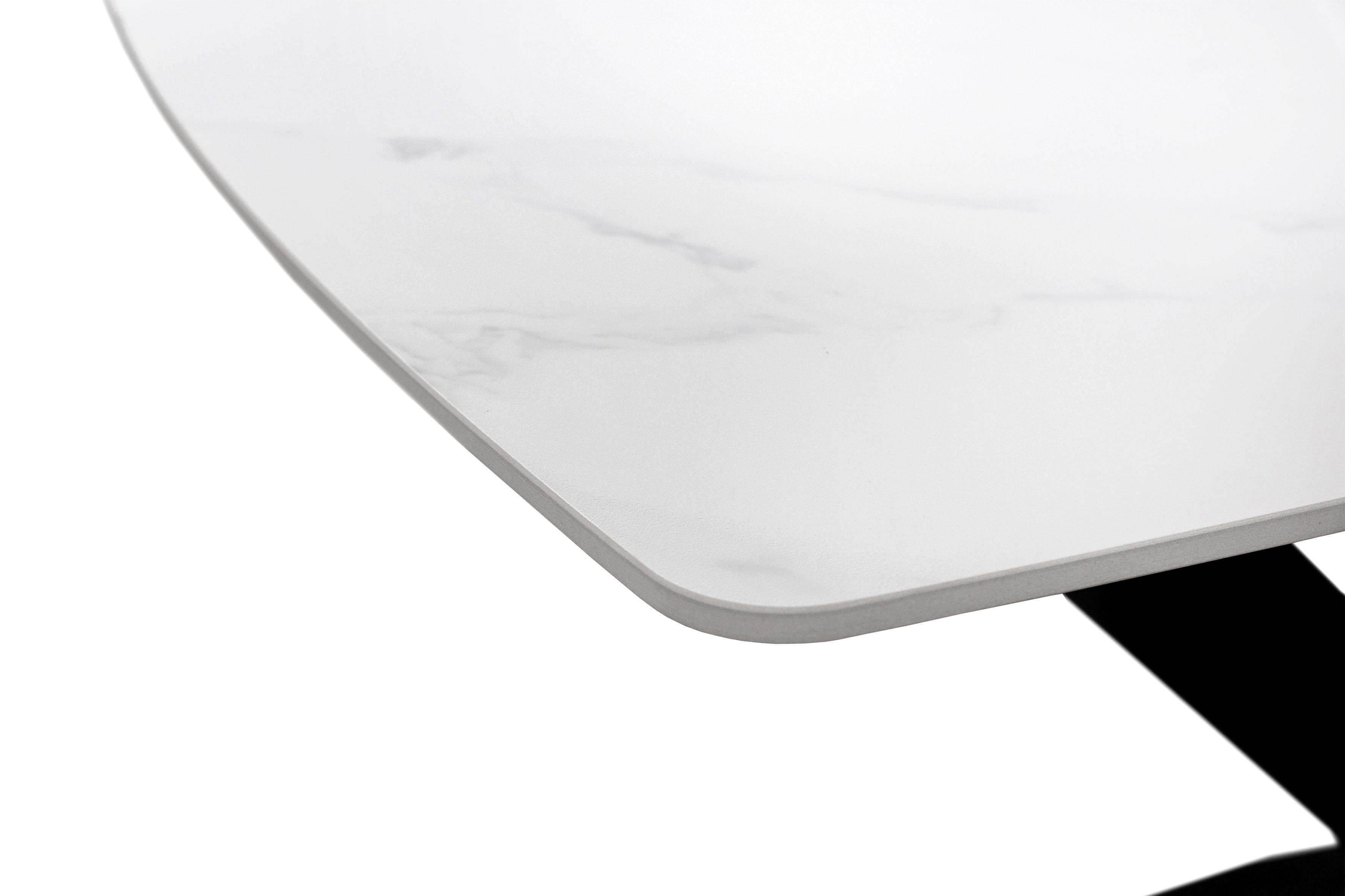 Обідній стіл Грейс Бінго 1400х800х750 мм Кераміка/Білий мармур (GAА0057204) - фото 2 Обідній стіл Грейс Бінго 1400х800х750 мм Кераміка/Білий мармур (GAА0057204) - фото 2