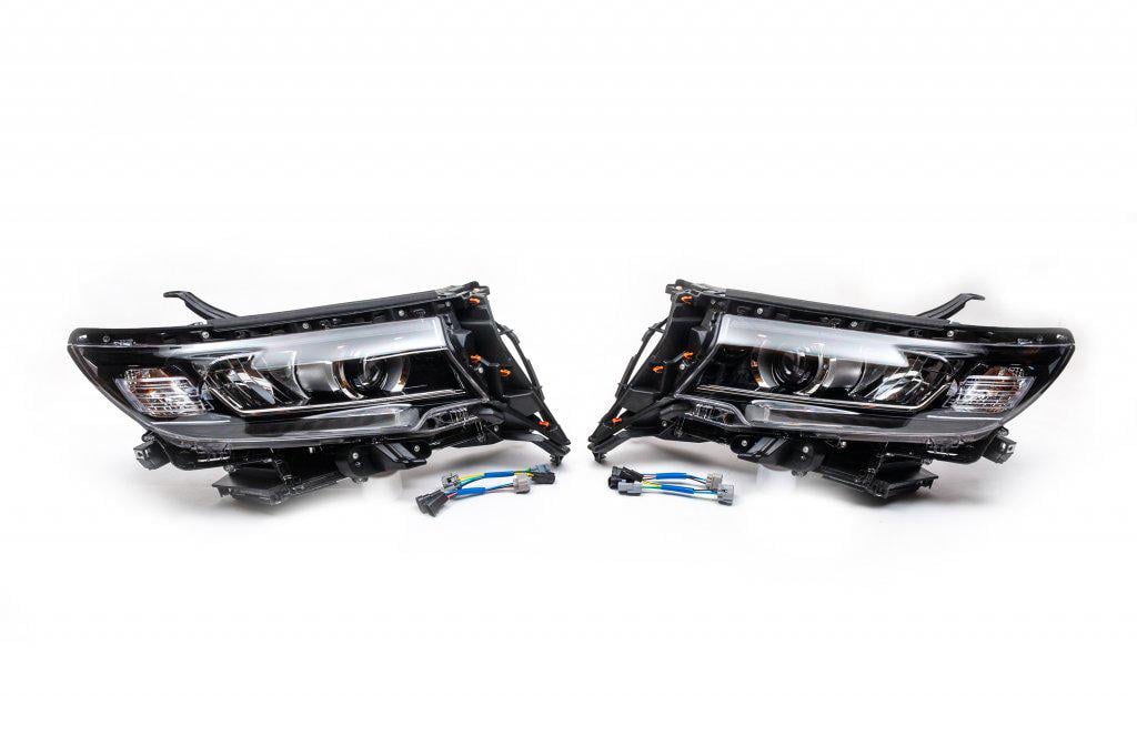 Передняя оптика LED 1234 Upgrade для Toyota Land Cruiser Prado 150 разные материалы