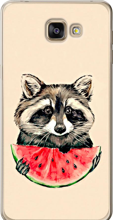 Чехол на Samsung Galaxy A9 A9000 Енотик с арбузом (4605u-107-42517)