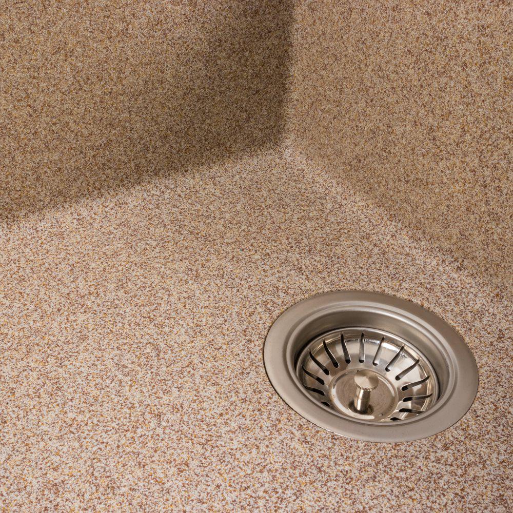 Мойка кухонная гранитная 7050 Cascada Platinum матовая Карамель - фото 5