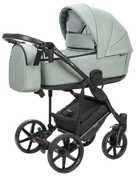 Коляска детская функциональная Velio Ecco 2в1 Серо-мятный