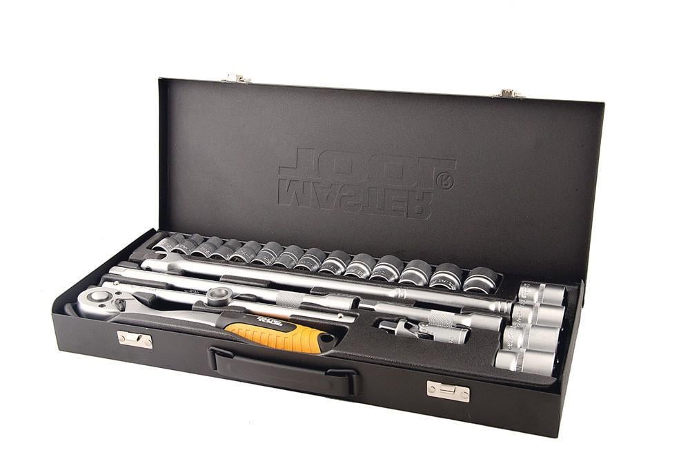 Набор насадок торцевых MasterTool GM PROFI CrV 1/2” 24 шт. (Арт.: 78-4124)