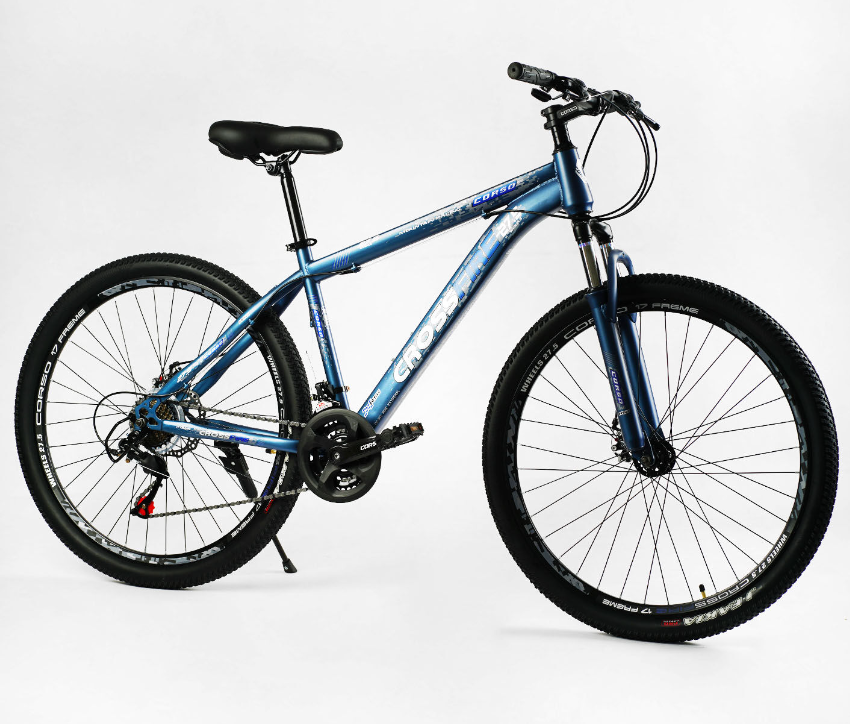 Велосипед спортивный Corso "Crossfire" CR-27449 27,5" рама стальная 17" (137803)