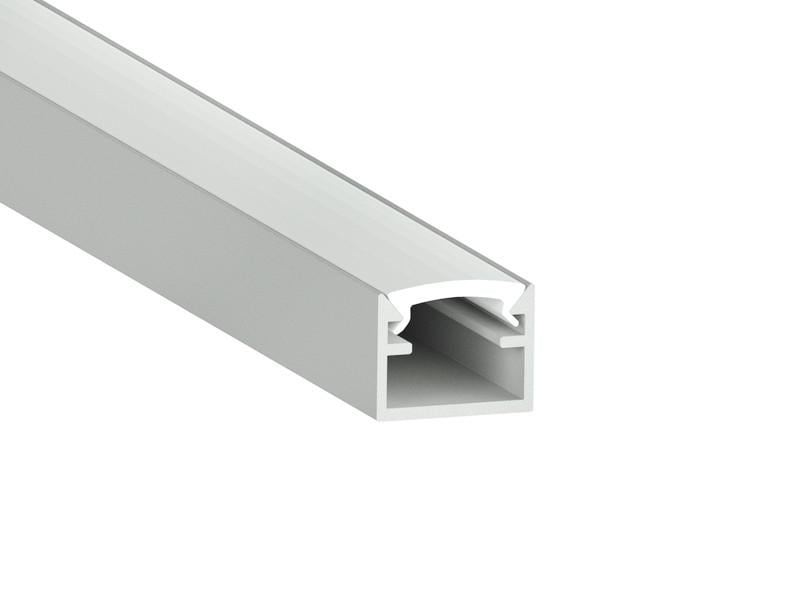 Профиль алюминиевый анодированный LEDUA АЛ-27 + рассеиватель для LED ленты накладной 2 м (4439)