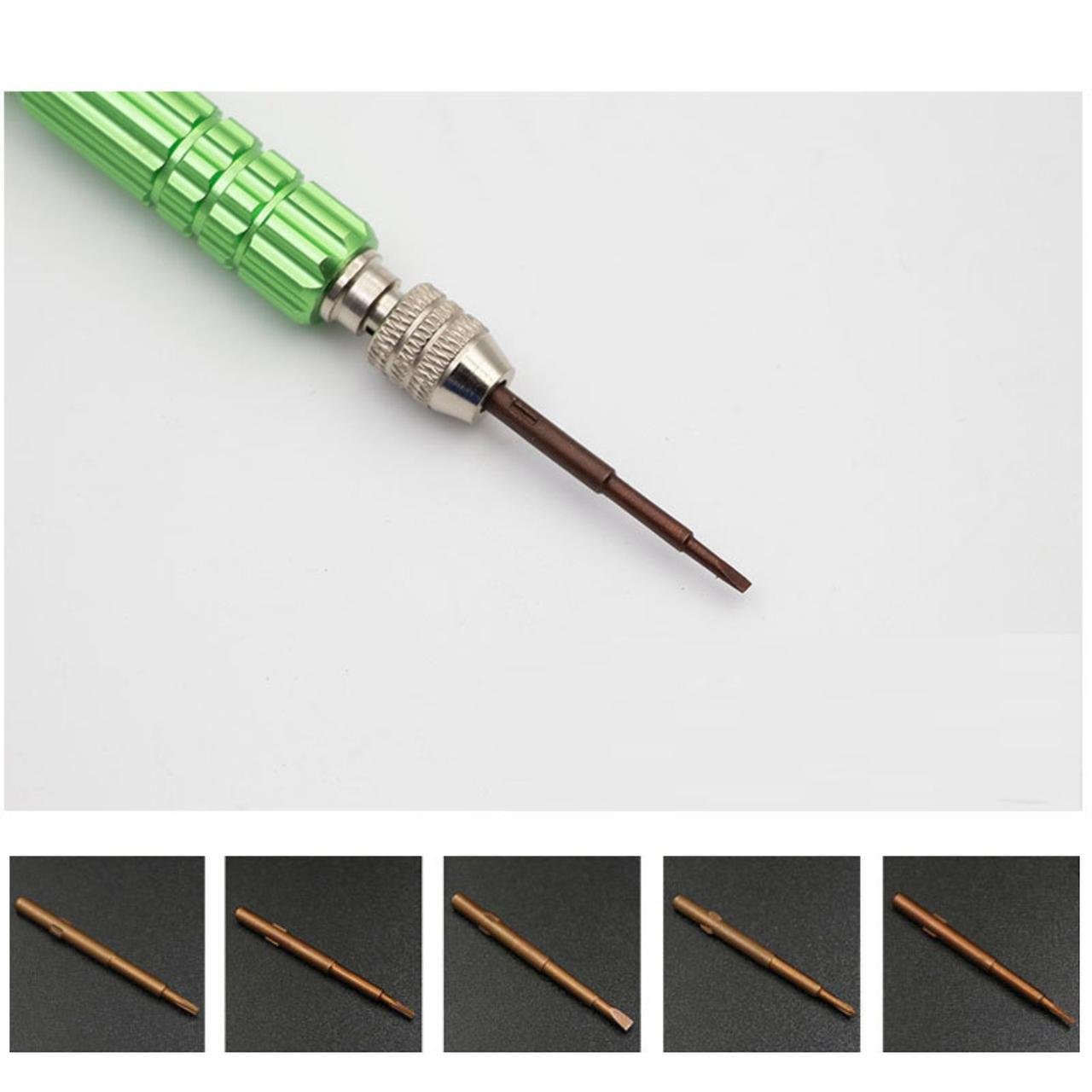 Викрутка прецизійна цангова | 5 намагнічених змінних жал Green (137758) - фото 7 Викрутка прецизійна цангова | 5 намагнічених змінних жал Green (137758) - фото 7