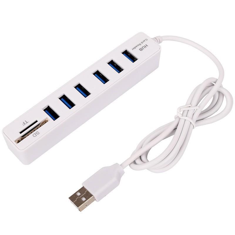 USB-хаб XON SmartHub 5в1 Білий (UHAHP050032B 5054)