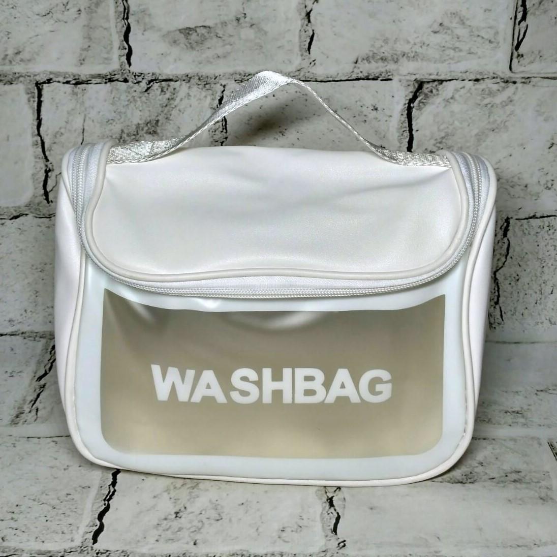 Косметичка жіноча Washbag водонеприникнена Білий (180-5-2) - фото 4