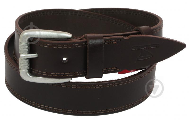 Кожаный ремень Skipper 110-130 x 3.8 см Коричневый (1098-38)