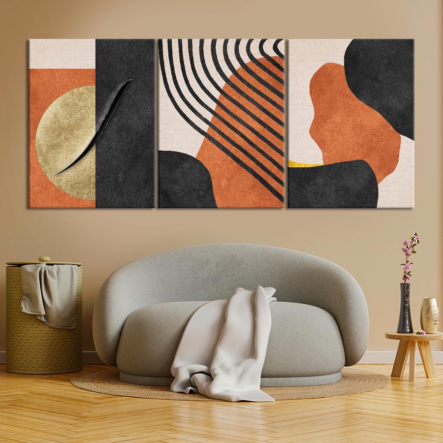 Картина на полотні Глибокий поріз на коричнево-чорній абстракції 156x67 см (V76-3_L) - фото 3 Картина на полотні Глибокий поріз на коричнево-чорній абстракції 156x67 см (V76-3_L) - фото 3