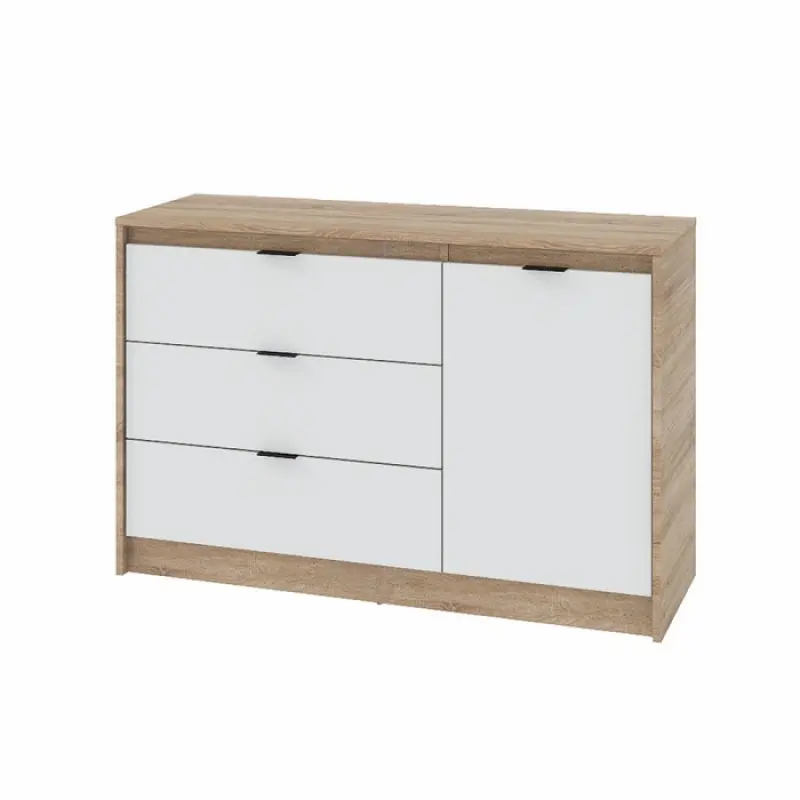 Комод Еверест Сіті 1150 Білий/Дуб крафт золотий (26844575) - фото 1