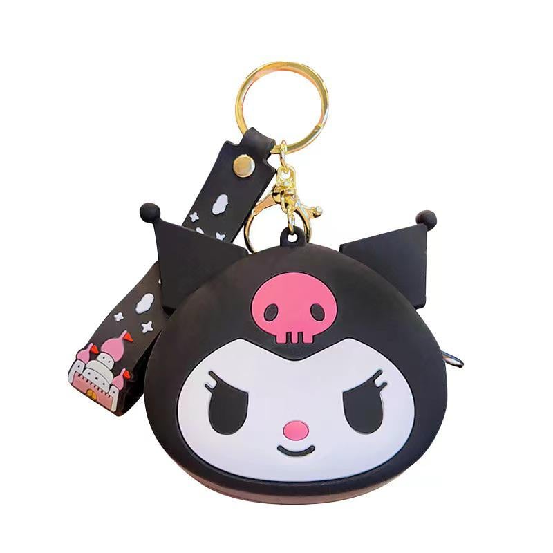 Брелок гаманець Sanrio Kuromi дитячий силіконовий Брелок гаманець Sanrio Kuromi дитячий силіконовий