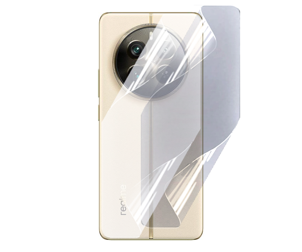 Противоударная гидрогелевая пленка Hydrogel Film для Realme 12 plus / 12 4g на заднюю панель, Transparent
