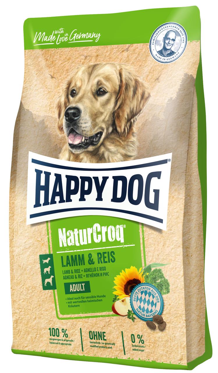 Корм сухий для собак з чутливим травленням Happy Dog Naturcroq Lamm & Reis з ягням і рисом 15 кг (60526)