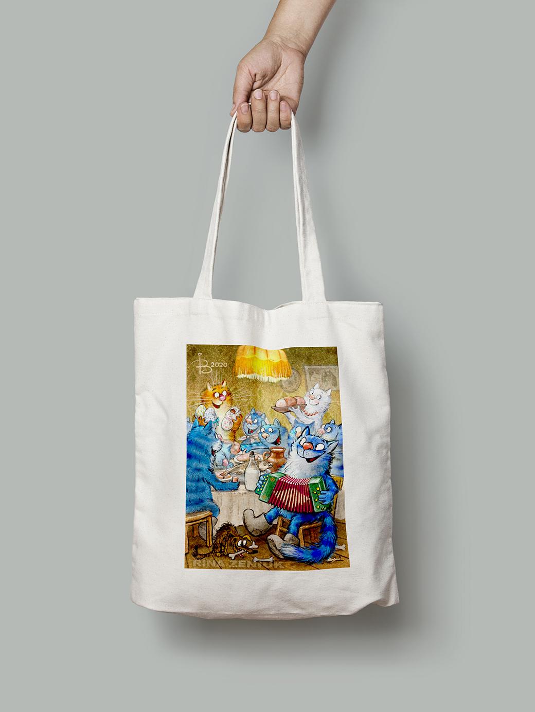 Эко-сумка Полный стол гостей шопер (rinaz_20201633038_Bag)