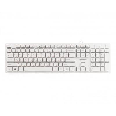 Клавиатура Gembird KB-MCH-03-W-UA USB White (KB-MCH-03-W-UA)