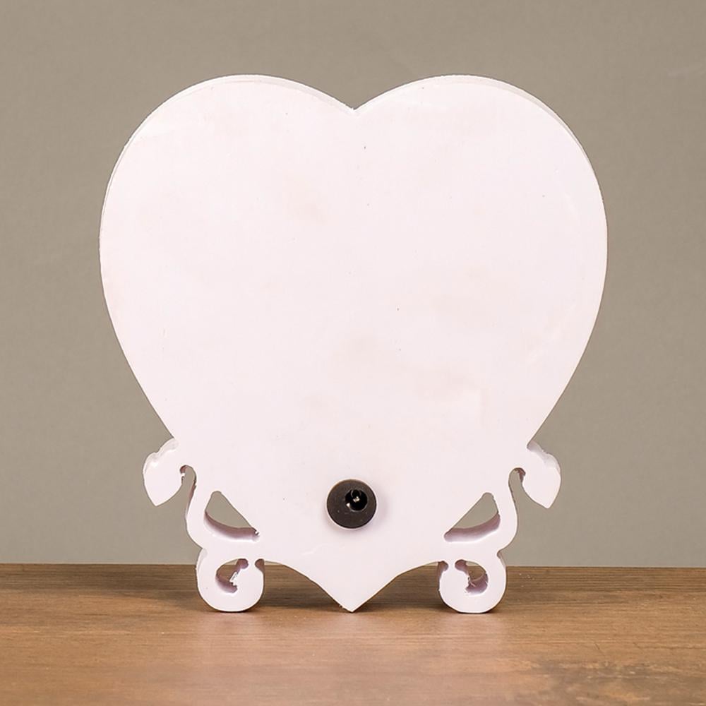 Ночник Сердце бесконечность настольный в спальню от батареек 14,5x3x15 см Малиновый - фото 6