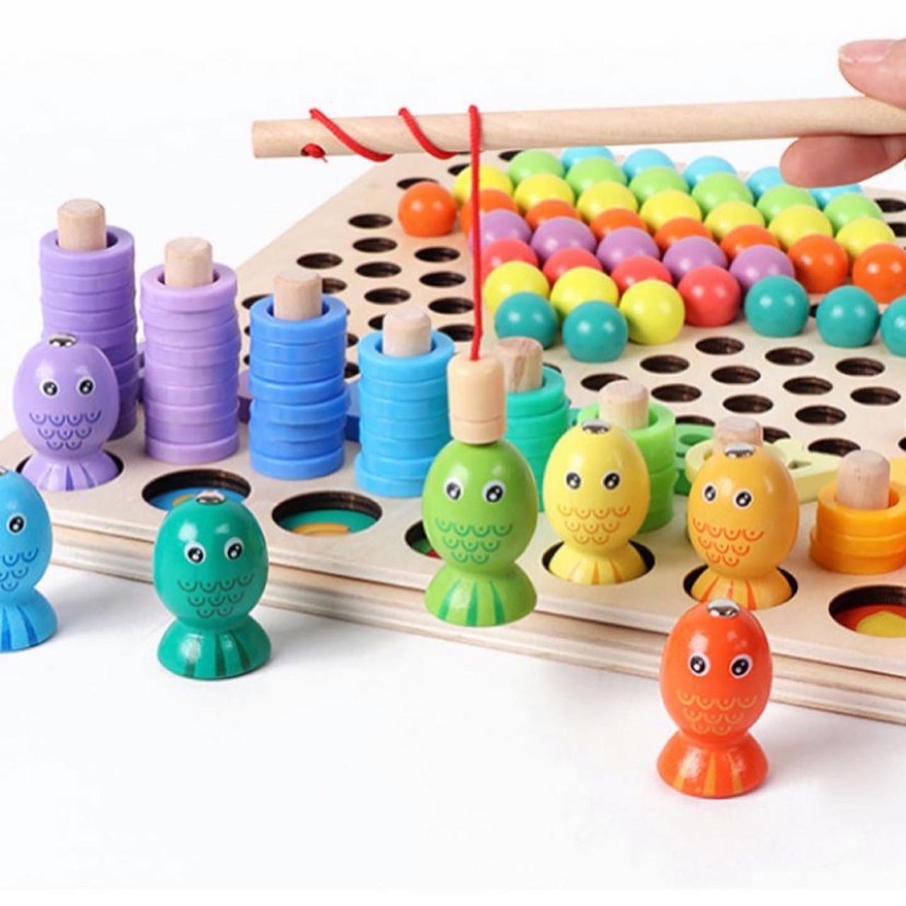 Розвиваюча дерев'яна гра Fun Game WD13118 Сортер Монтессорі 5в1 з риболовлею (1531076615) - фото 3 Розвиваюча дерев'яна гра Fun Game WD13118 Сортер Монтессорі 5в1 з риболовлею (1531076615) - фото 3