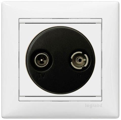 Розетка TV/R Legrand Valena конечная Белый (774433)