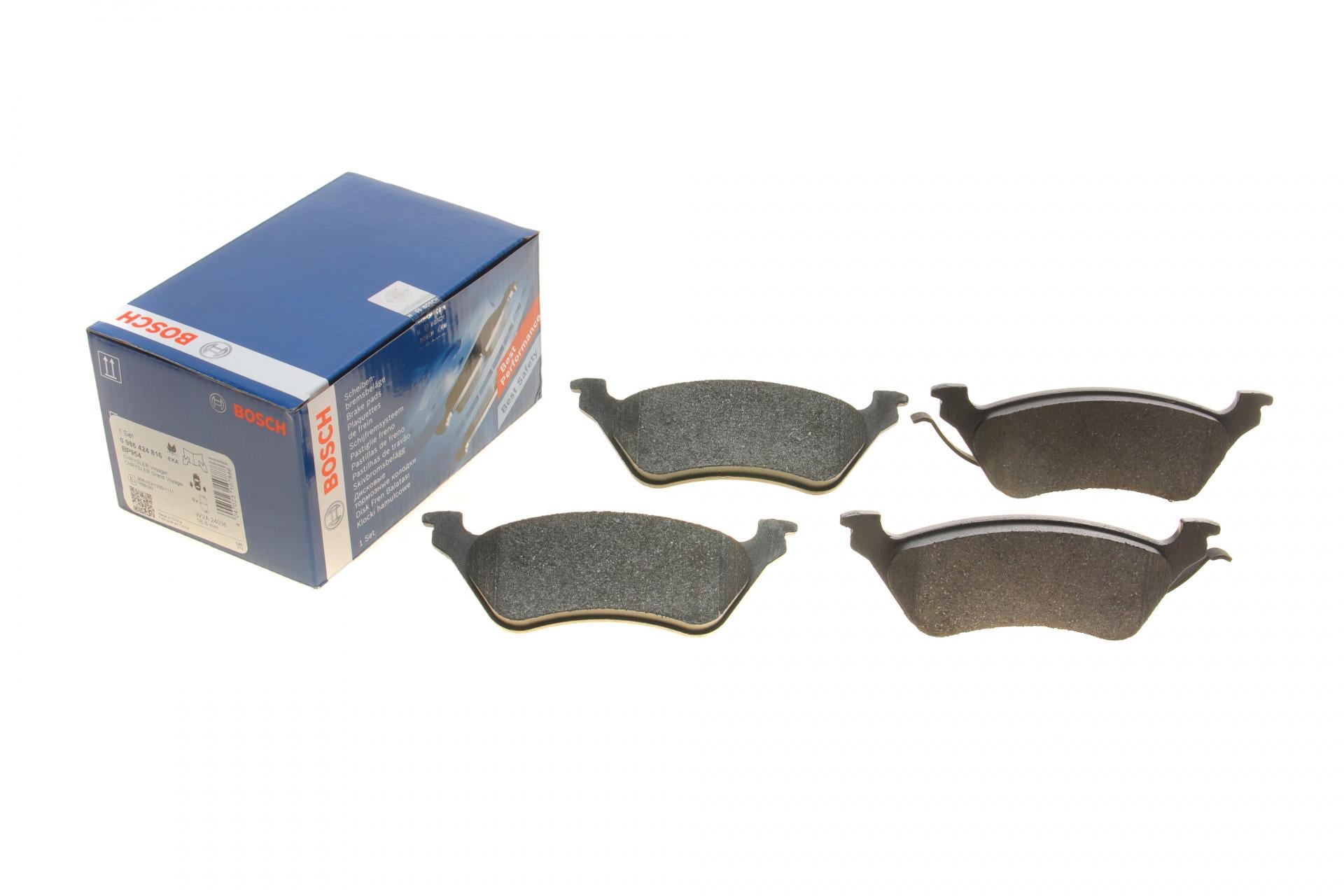 Колодки тормозные задние Chrysler Voyager IV 00-08/Dodge Caravan 00-07/Jeep Cherokee 01-08 - (0 986 424 816)