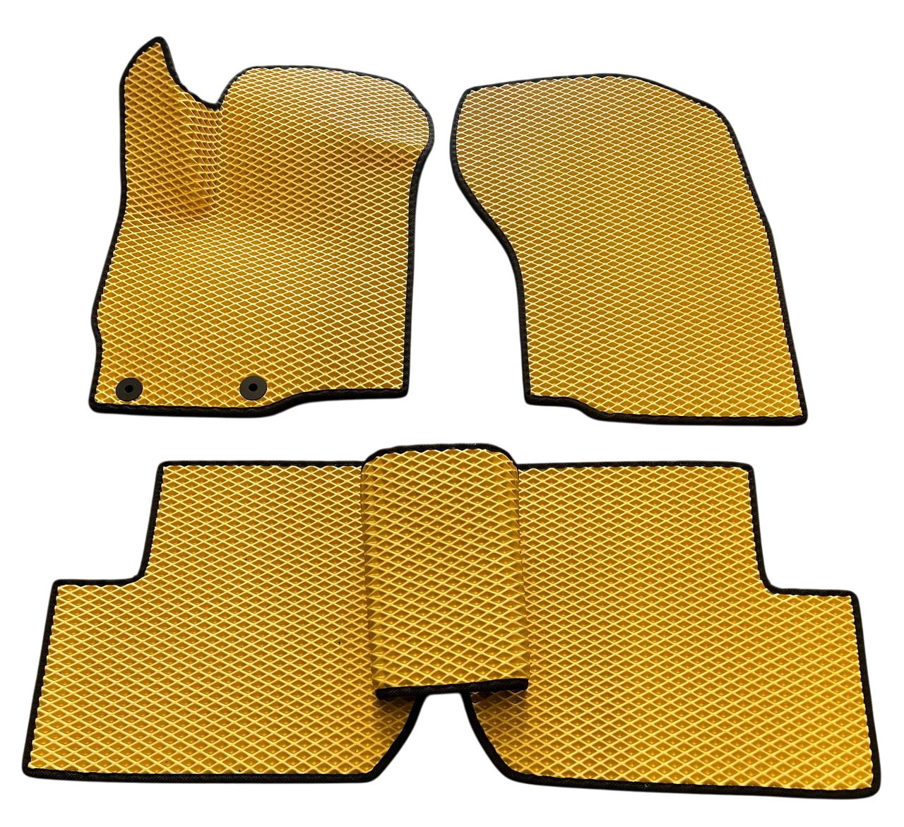 Коврики EVA с 3Д лапой в салон для Mitsubishi Outlander XL 2006-2012 гг. Бежевый (2493972688)