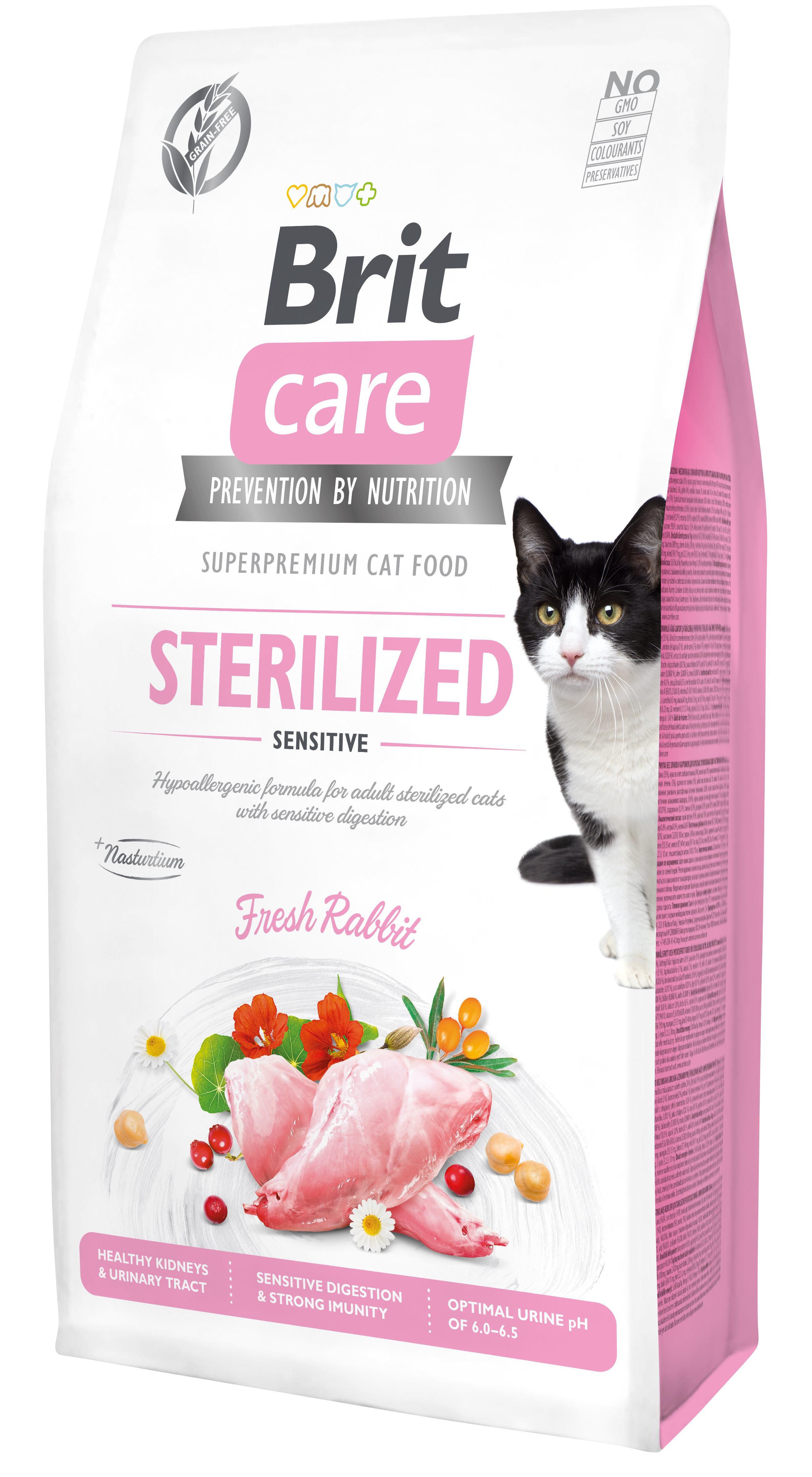Корм сухой Brit Care Cat GF Sterilized Sensitive 7 кг