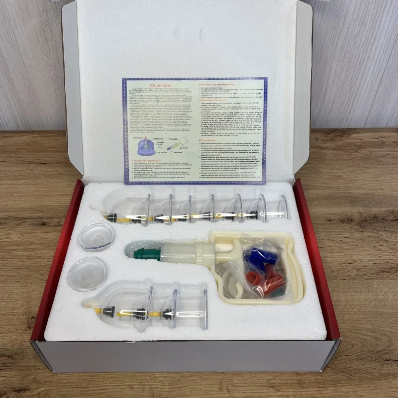 Вакуумные антицеллюлитные массажные банки 12 шт. (VEN-1418-С45/2)