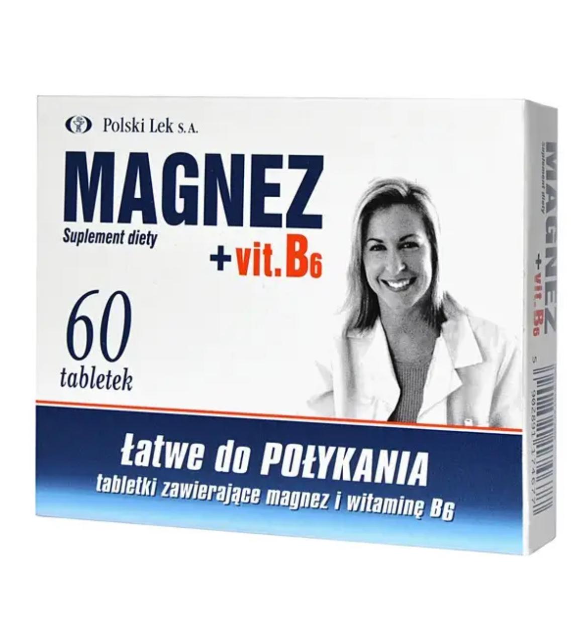 Витамины для костей и зубов Magnez+Vit B6 60 шт. (15175845)