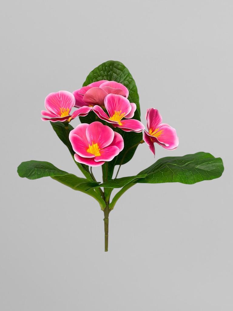 Букет штучних фіалок з латексу 26 см Рожевий (К13245)