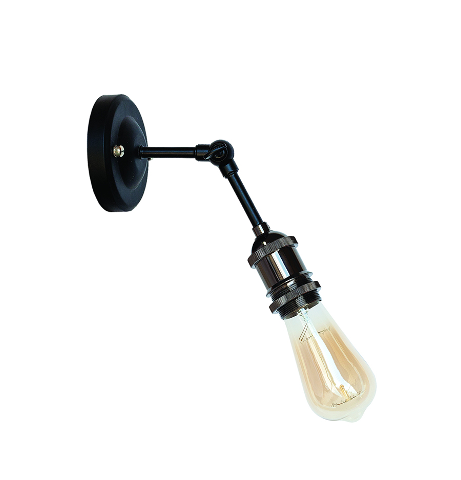 Бра Levistella Lofty функциональное с патроном AMP12 Черный хром (1963530398)